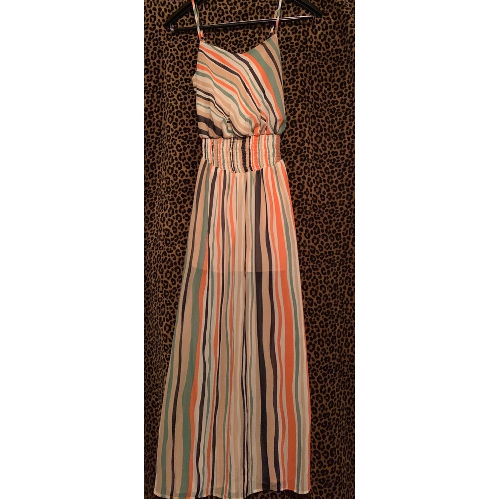 Cute Striped Maxi Dress